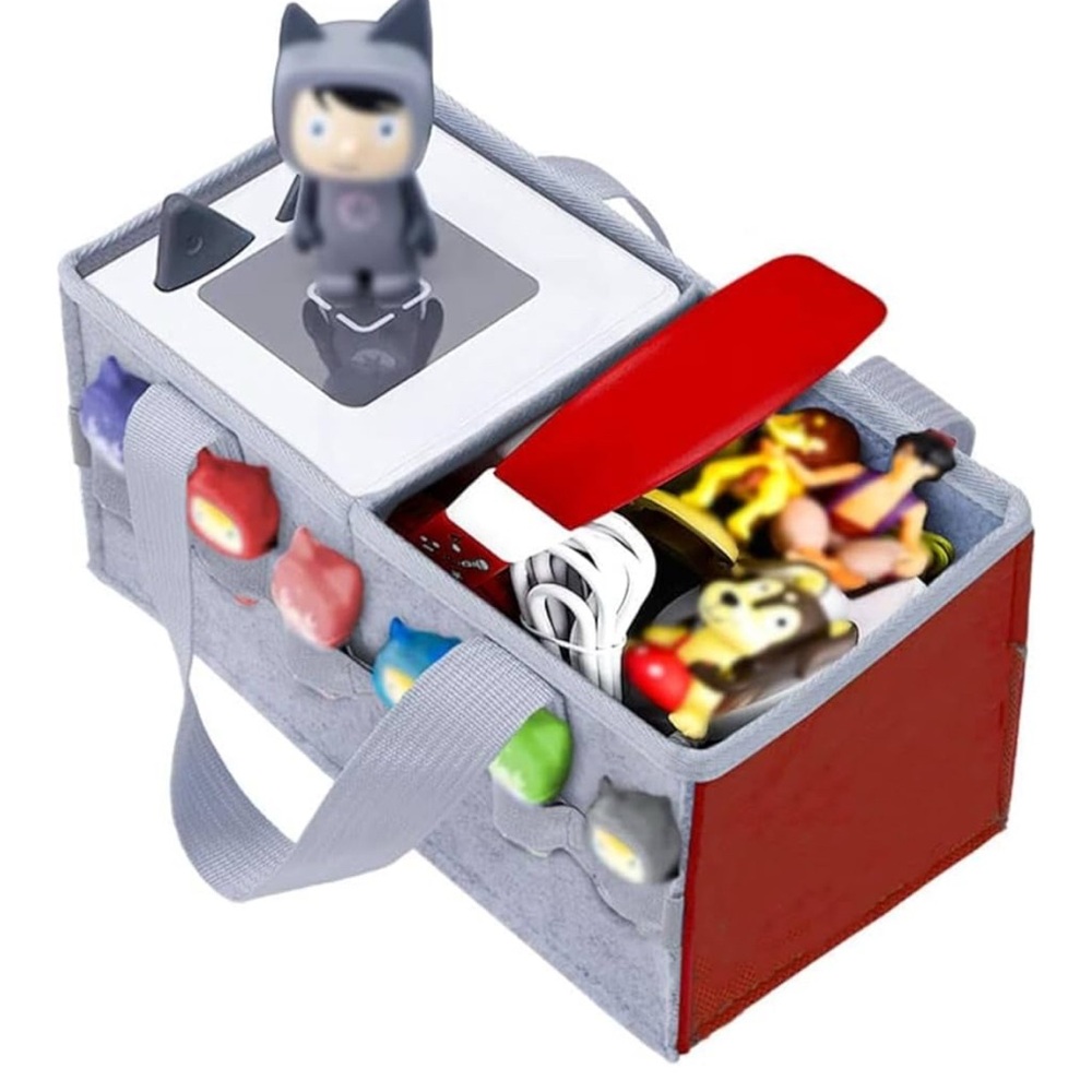 Red and Gray Tonies Storage Case